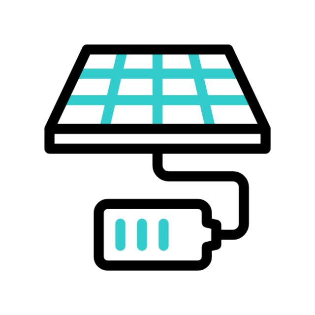 Solar panel animated icon Solar panel animated icon