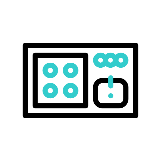 Gas stove animated icon Gas stove animated icon