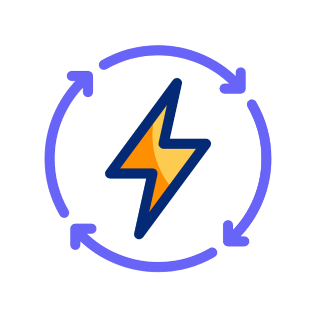 Green city animated icon Green city animated icon