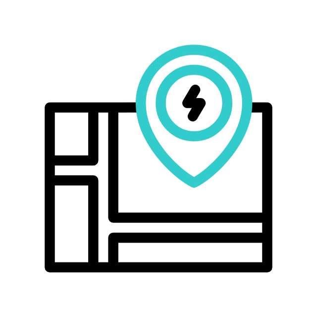Green city animated icon Green city animated icon