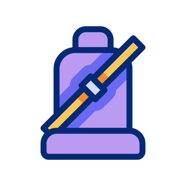Seatbelt animated icon Seatbelt animated icon