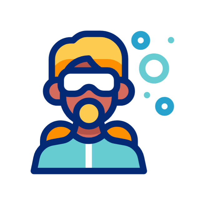 Diving flag animated icon Diving flag animated icon