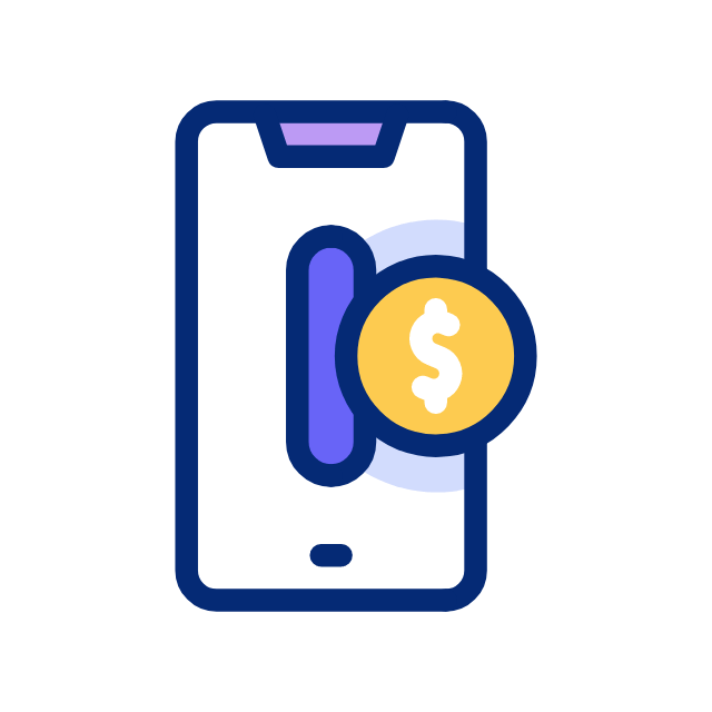 Online donation animated icon Online donation animated icon