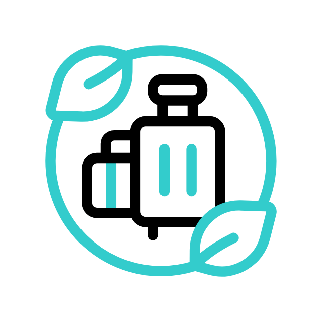 지속 가능한 여행 animated icon 지속 가능한 여행 animated icon