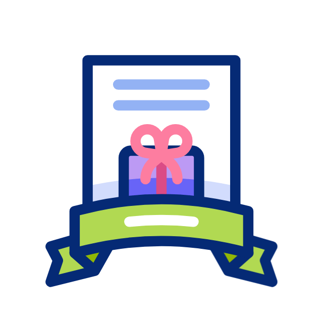 Gift card animated icon Gift card animated icon