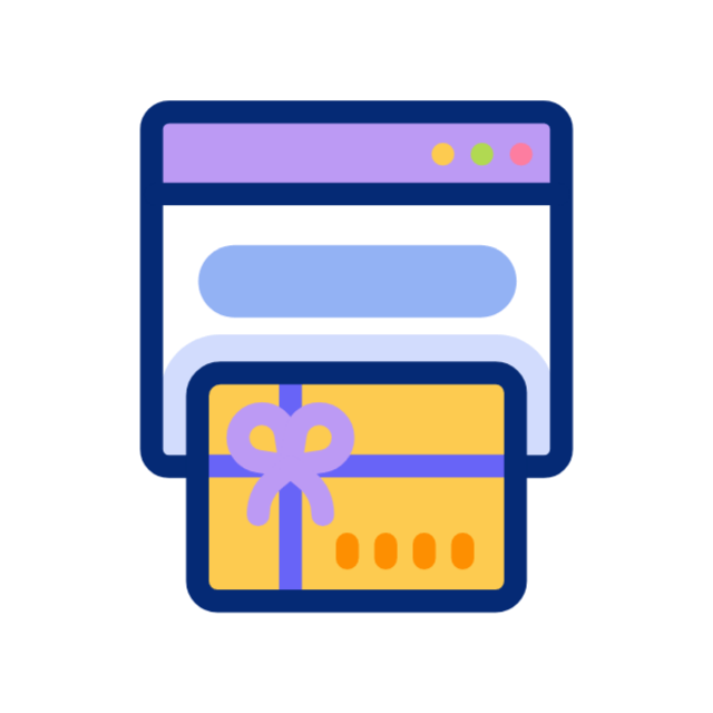 Gift card animated icon Gift card animated icon