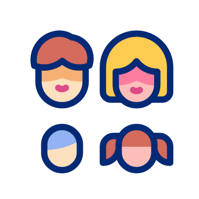 가족 구성원 animated icon 가족 구성원 animated icon