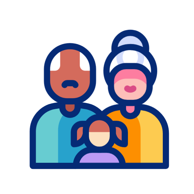 Family members animated icon Family members animated icon