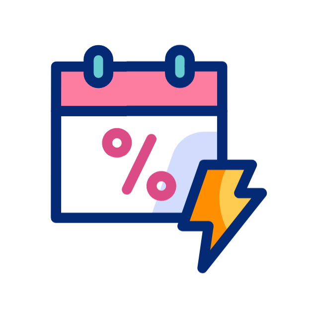 Flash sale animated icon Flash sale animated icon