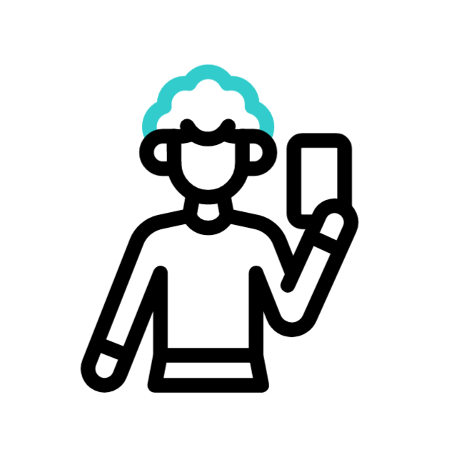 selfie animated icon selfie animated icon