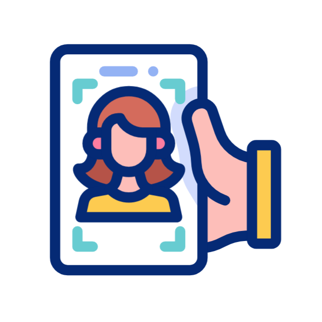 selfie animated icon selfie animated icon