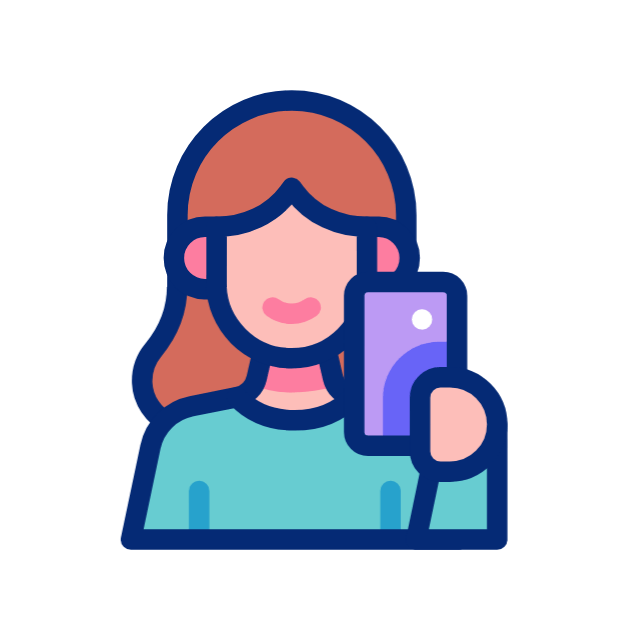 selfie animated icon selfie animated icon