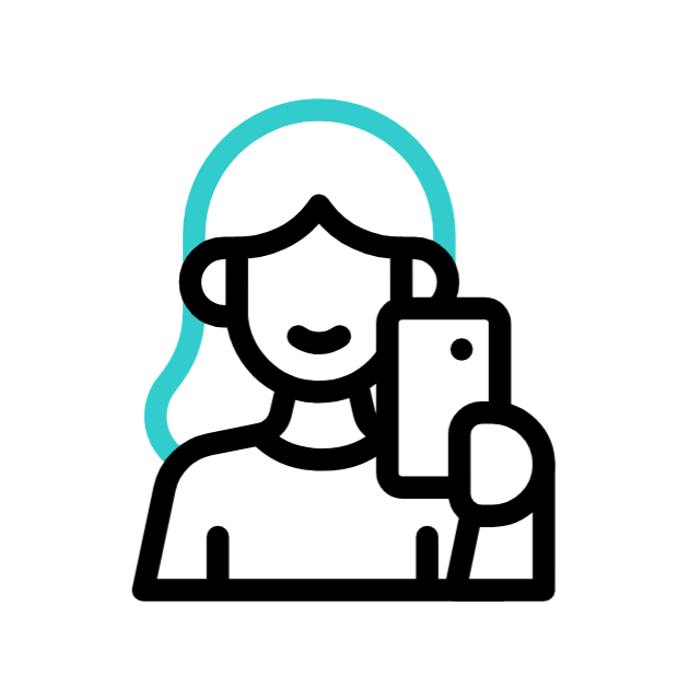 selfie animated icon selfie animated icon