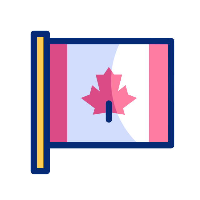 kanada-flagge animated icon kanada-flagge animated icon