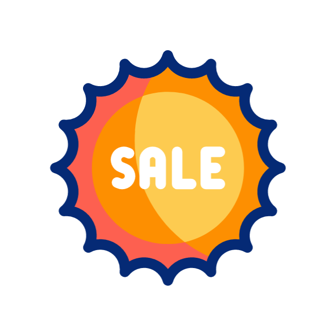 Volleyball sale animated icon Volleyball sale animated icon