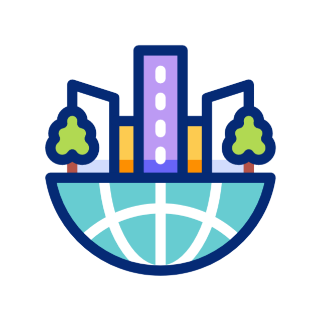 Зеленый город animated icon Зеленый город animated icon