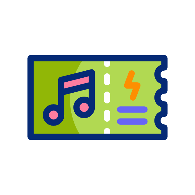 Rock and roll animated icon Rock and roll animated icon