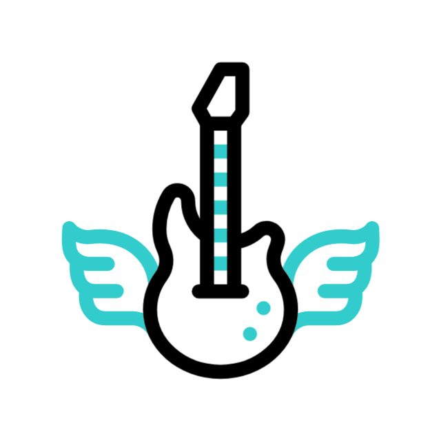 Rock and roll animated icon Rock and roll animated icon