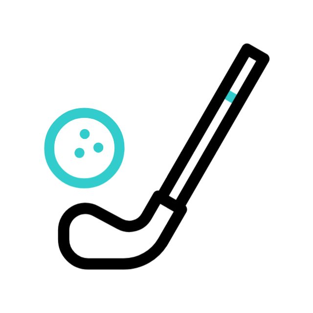 Golfer animated icon Golfer animated icon