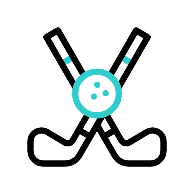 Golfer animated icon Golfer animated icon