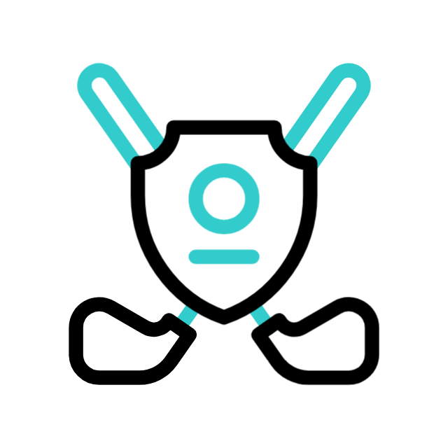 Golfer animated icon Golfer animated icon