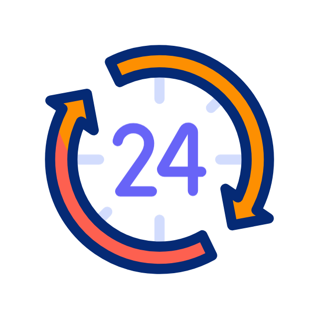 Telephone support animated icon Telephone support animated icon