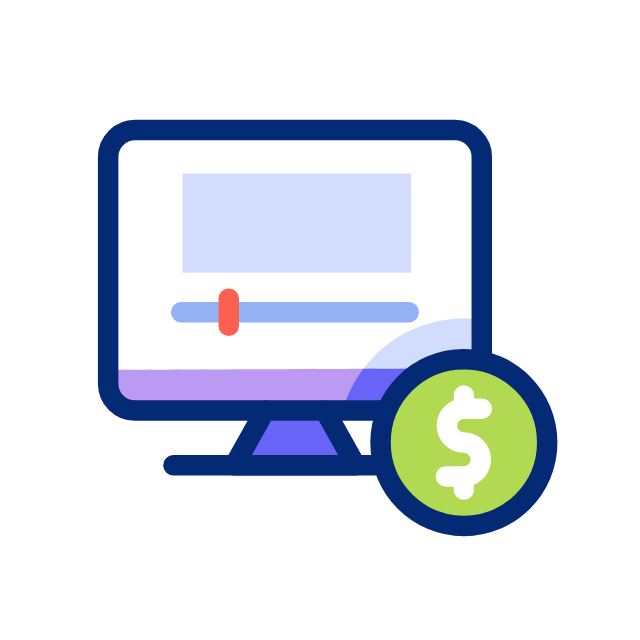 monetização animated icon monetização animated icon