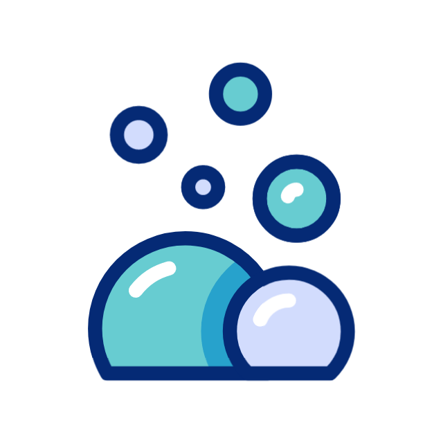 Water bubble animated icon Water bubble animated icon
