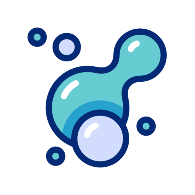 Water bubble animated icon Water bubble animated icon