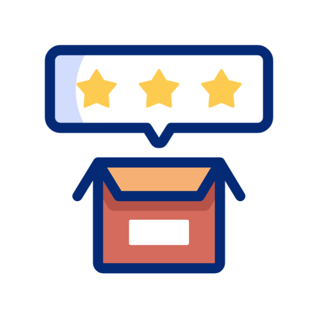 Five stars animated icon Five stars animated icon