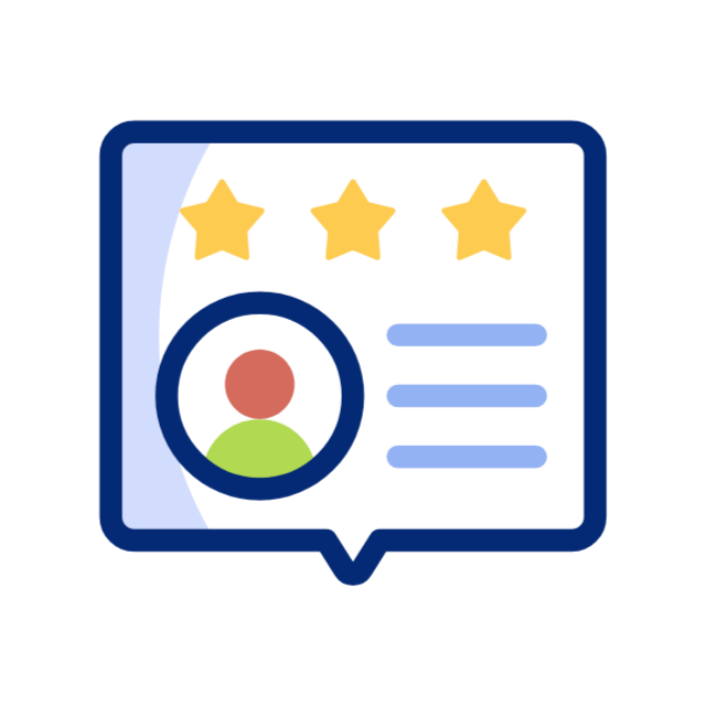 Five stars animated icon Five stars animated icon