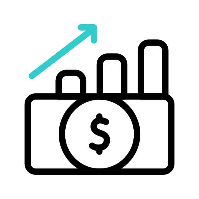 Financial growth animated icon Financial growth animated icon