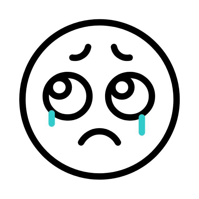 Worried animated icon Worried animated icon