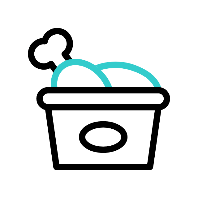 Куриные крылышки animated icon Куриные крылышки animated icon