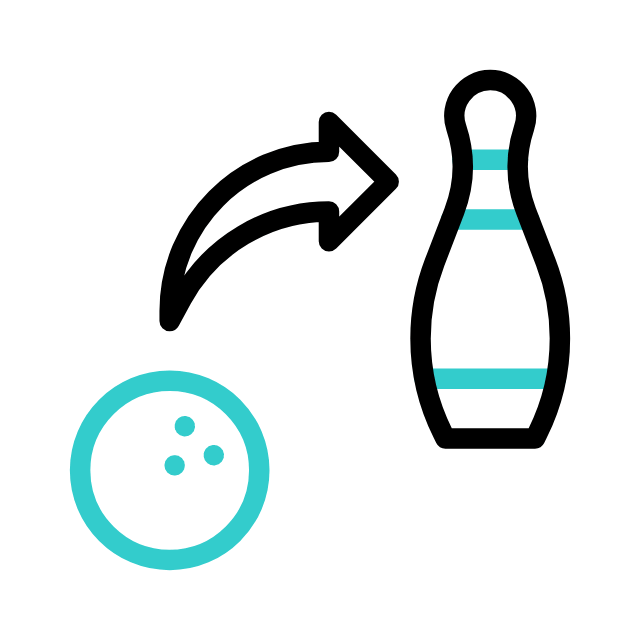 Bowling animated icon Bowling animated icon